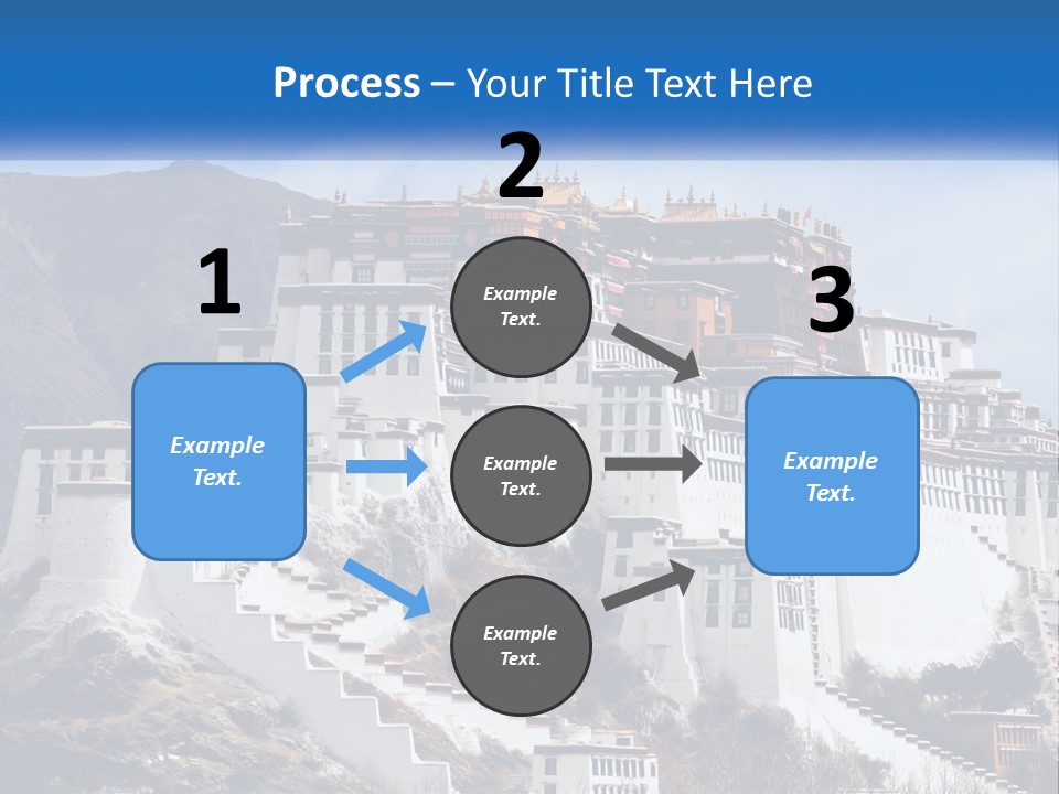 A Large White Building On Top Of A Mountain PowerPoint Template