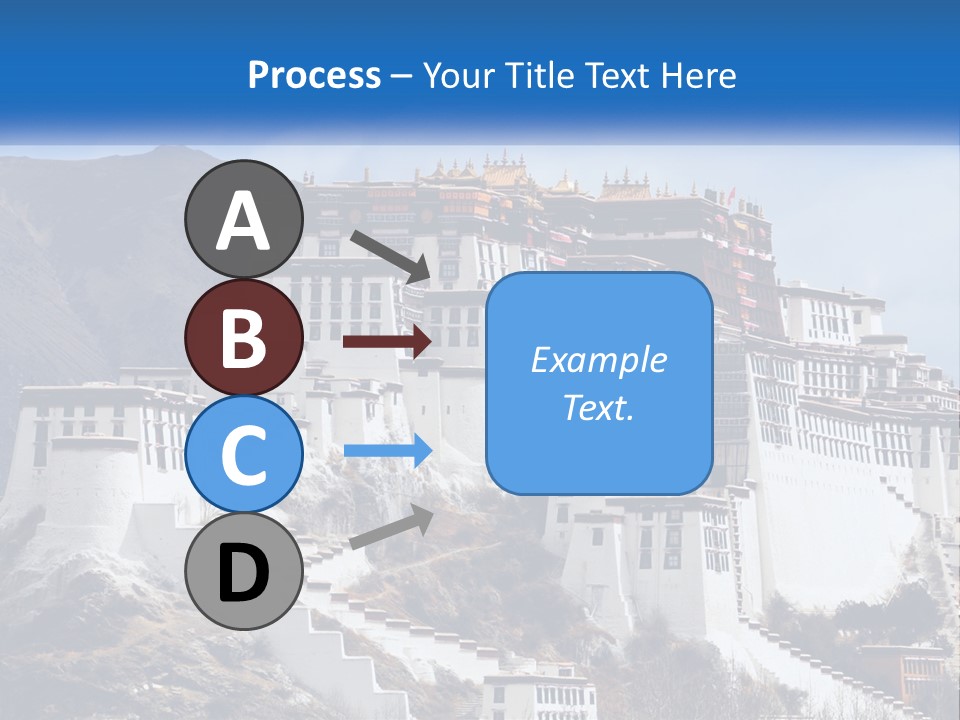 A Large White Building On Top Of A Mountain PowerPoint Template