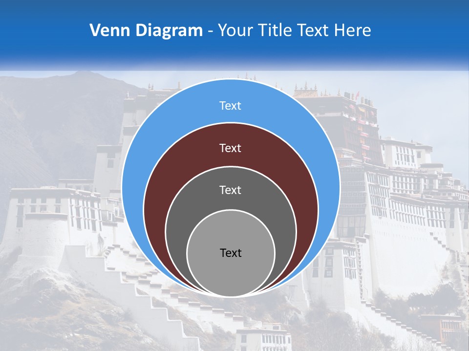 A Large White Building On Top Of A Mountain PowerPoint Template