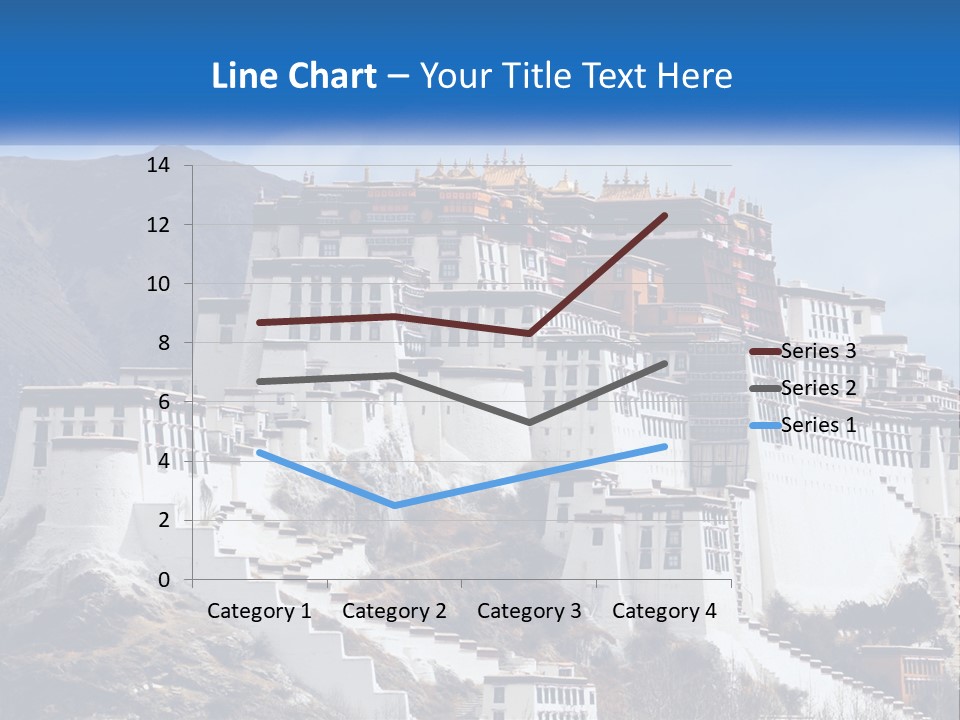 A Large White Building On Top Of A Mountain PowerPoint Template