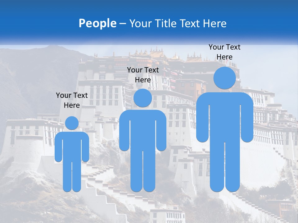 A Large White Building On Top Of A Mountain PowerPoint Template