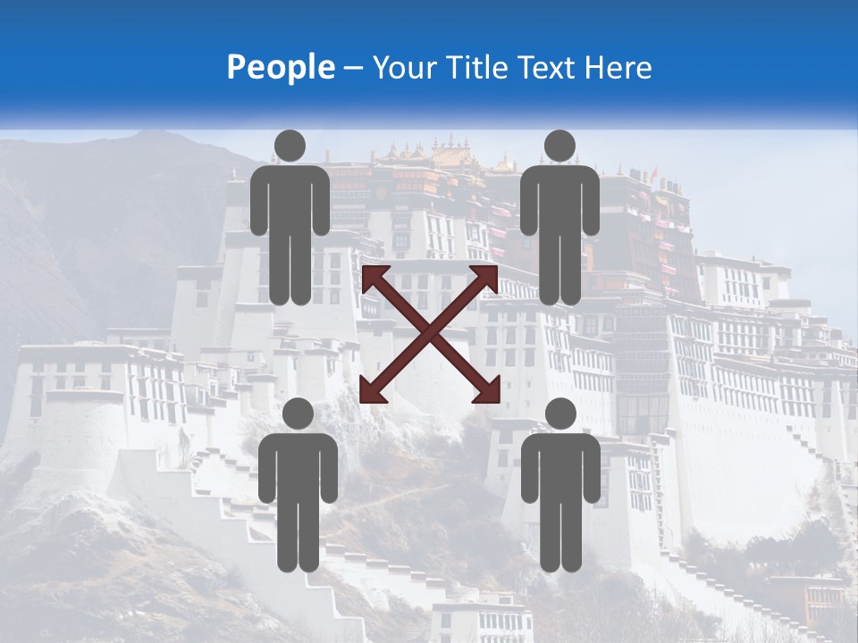 A Large White Building On Top Of A Mountain PowerPoint Template