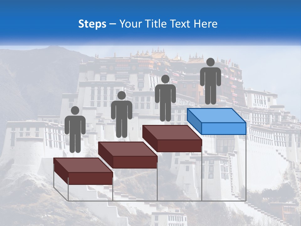 A Large White Building On Top Of A Mountain PowerPoint Template