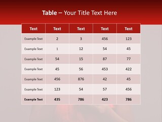 A Woman In A Red Shirt Is Holding A Red Sign PowerPoint Template