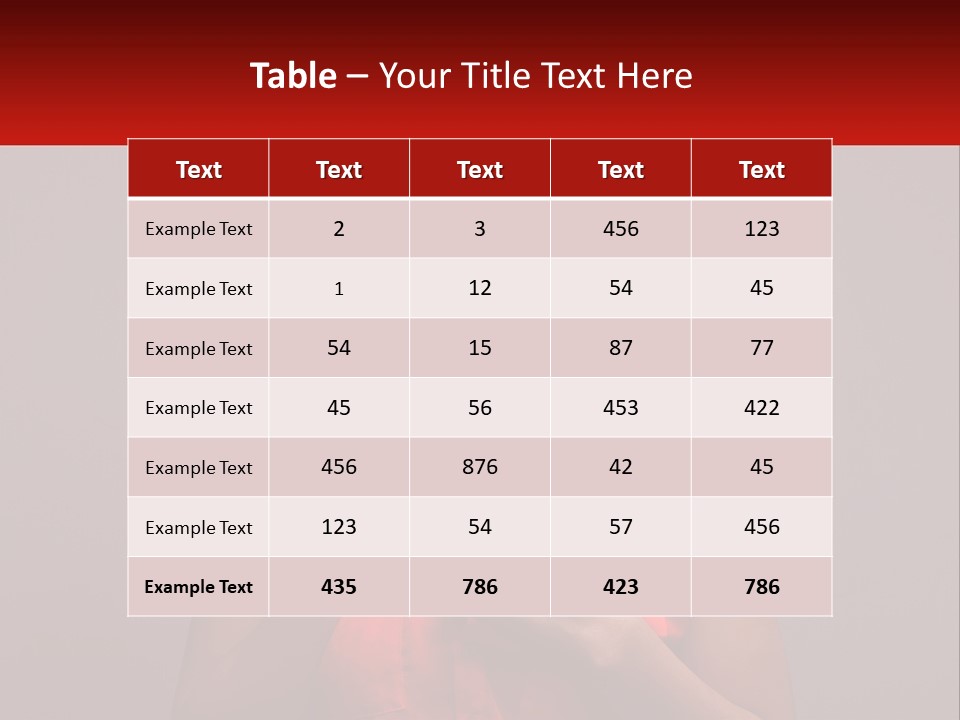 A Woman In A Red Shirt Is Holding A Red Sign PowerPoint Template