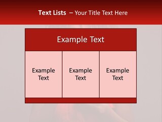 A Woman In A Red Shirt Is Holding A Red Sign PowerPoint Template