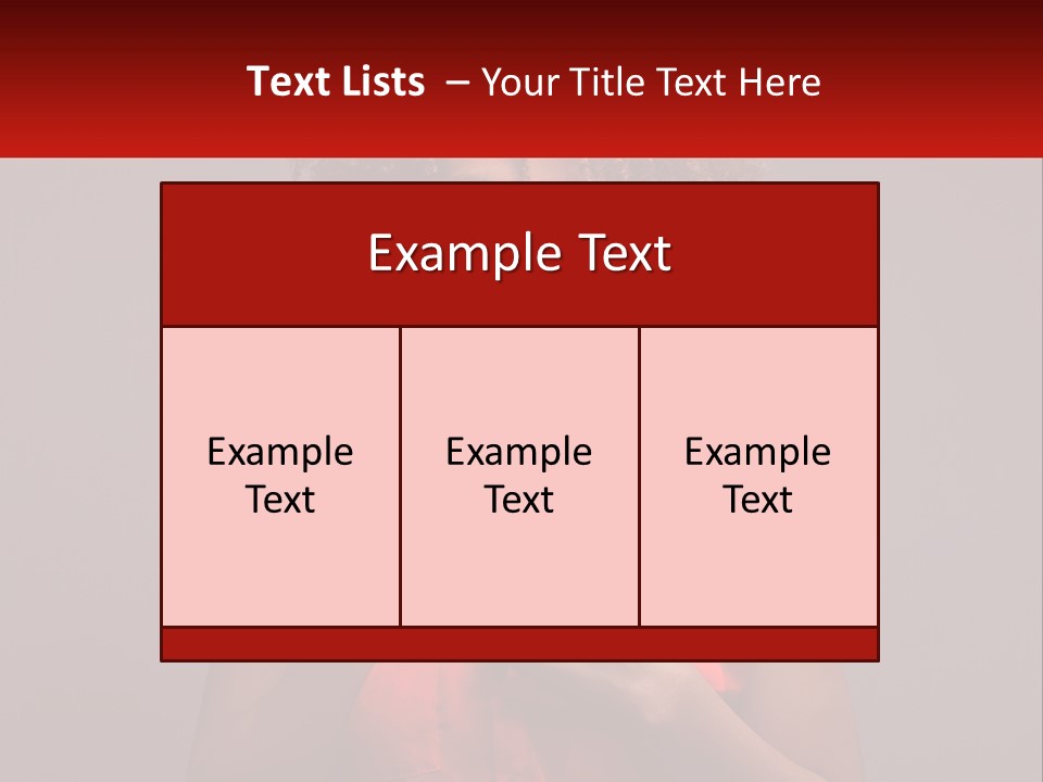 A Woman In A Red Shirt Is Holding A Red Sign PowerPoint Template