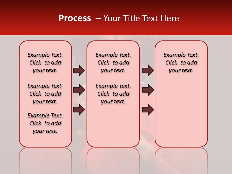 A Woman In A Red Shirt Is Holding A Red Sign PowerPoint Template
