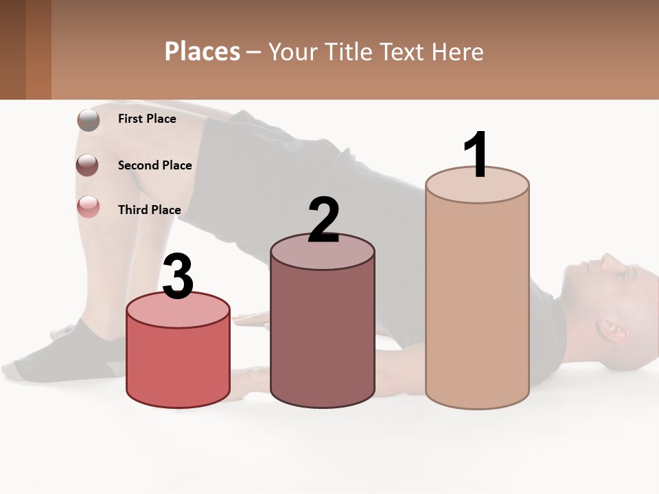 A Man In Black Shirt Doing A Yoga Pose PowerPoint Template