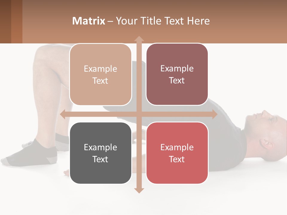 A Man In Black Shirt Doing A Yoga Pose PowerPoint Template