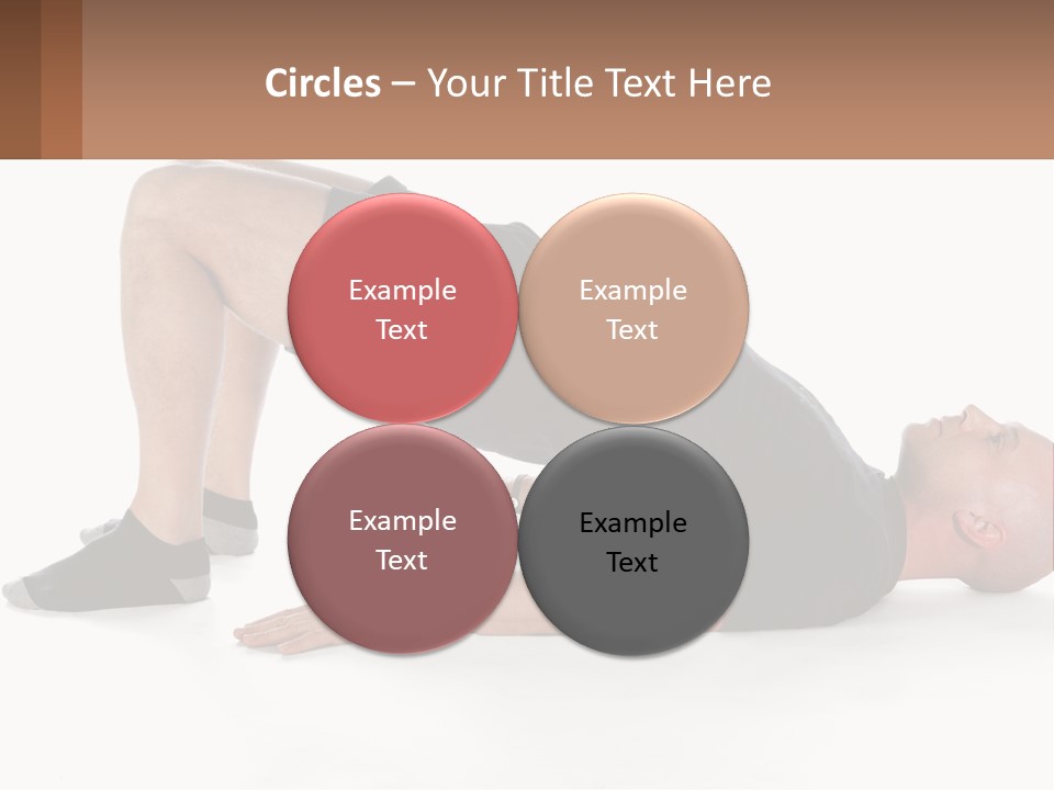 A Man In Black Shirt Doing A Yoga Pose PowerPoint Template