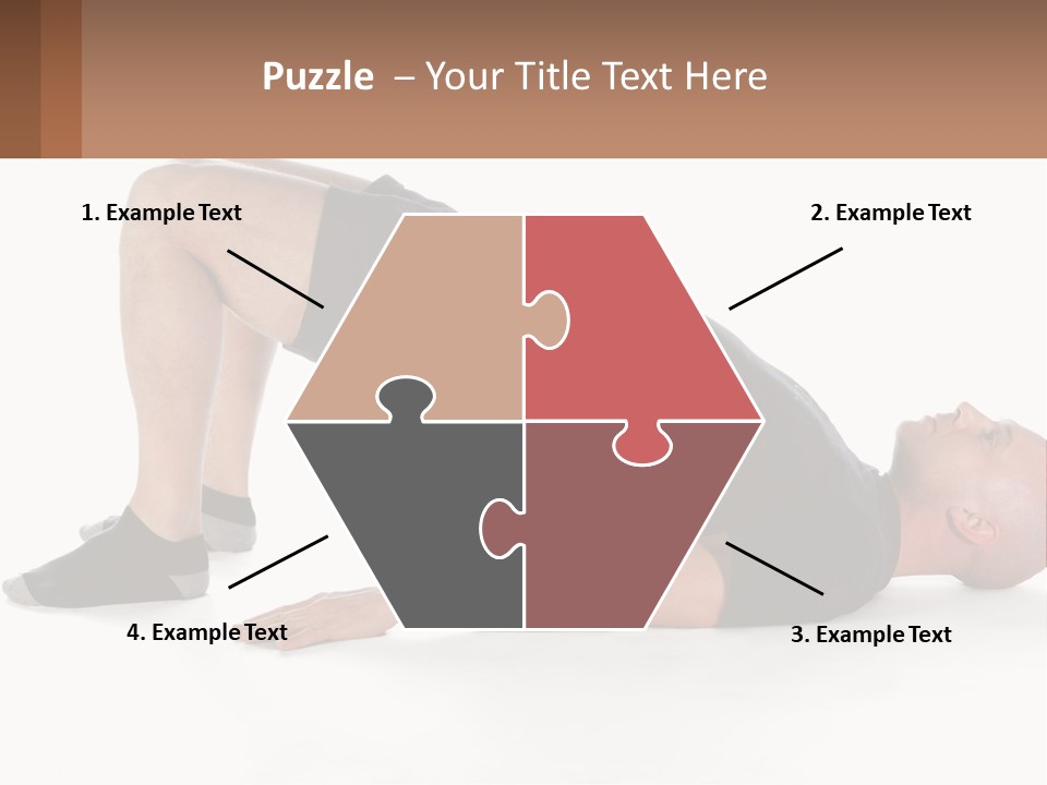 A Man In Black Shirt Doing A Yoga Pose PowerPoint Template