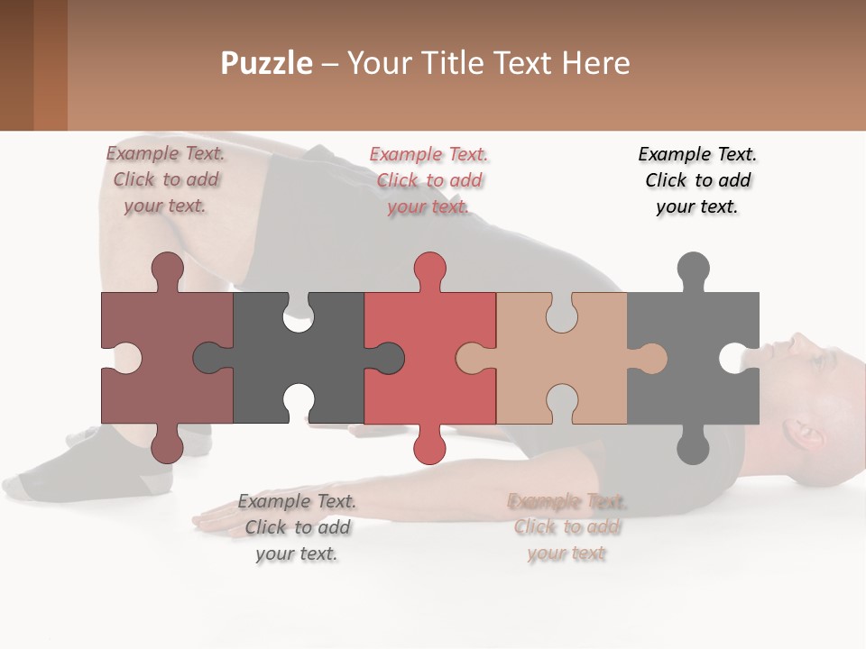 A Man In Black Shirt Doing A Yoga Pose PowerPoint Template