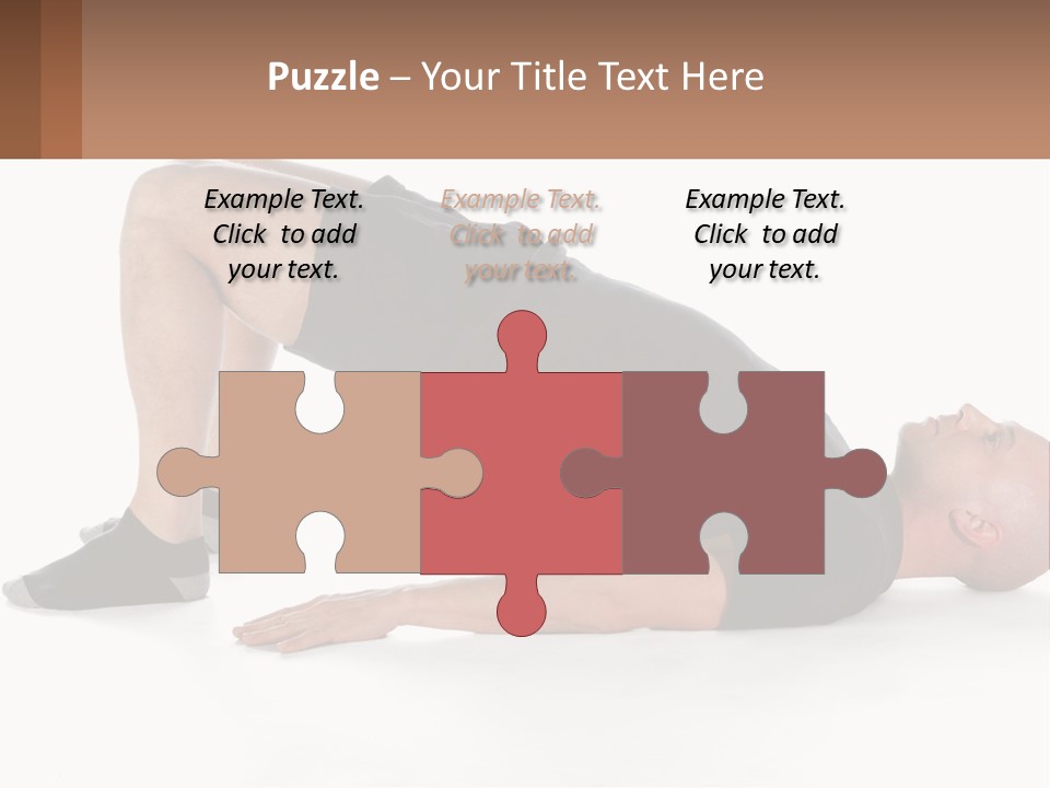 A Man In Black Shirt Doing A Yoga Pose PowerPoint Template