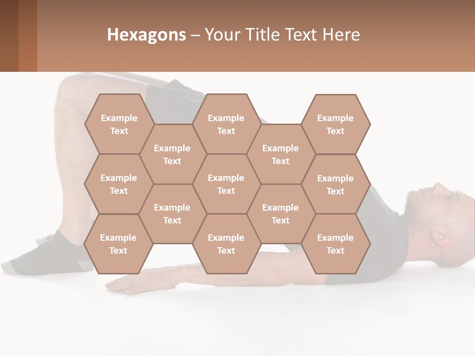 A Man In Black Shirt Doing A Yoga Pose PowerPoint Template