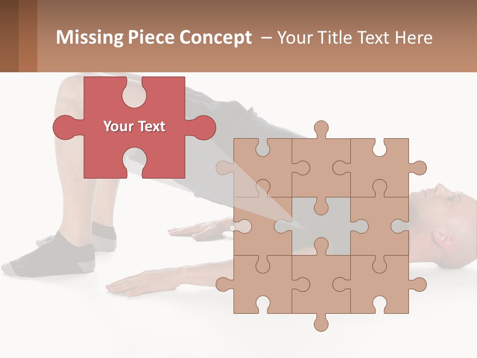 A Man In Black Shirt Doing A Yoga Pose PowerPoint Template