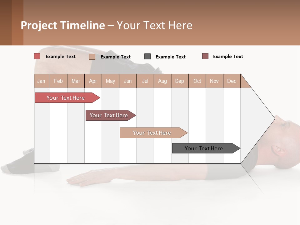 A Man In Black Shirt Doing A Yoga Pose PowerPoint Template