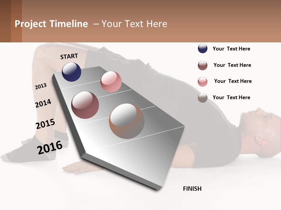 A Man In Black Shirt Doing A Yoga Pose PowerPoint Template