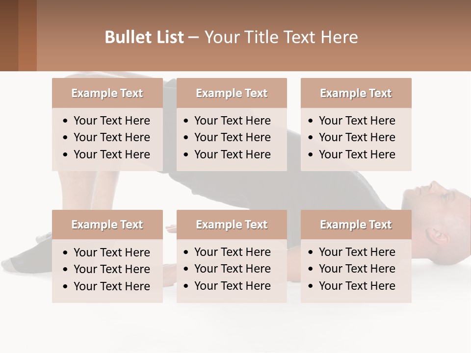 A Man In Black Shirt Doing A Yoga Pose PowerPoint Template