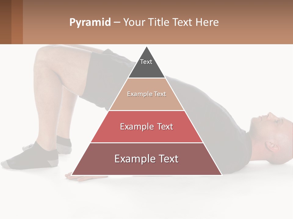 A Man In Black Shirt Doing A Yoga Pose PowerPoint Template