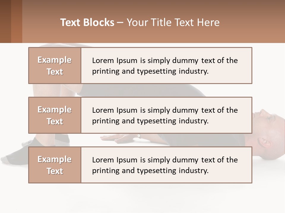 A Man In Black Shirt Doing A Yoga Pose PowerPoint Template
