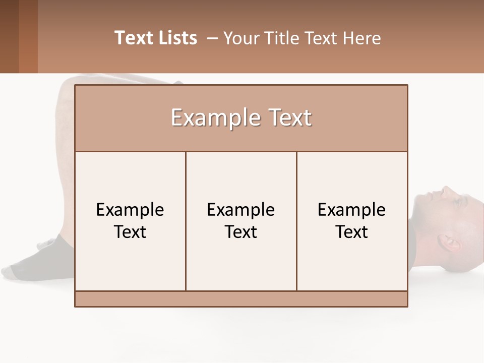 A Man In Black Shirt Doing A Yoga Pose PowerPoint Template