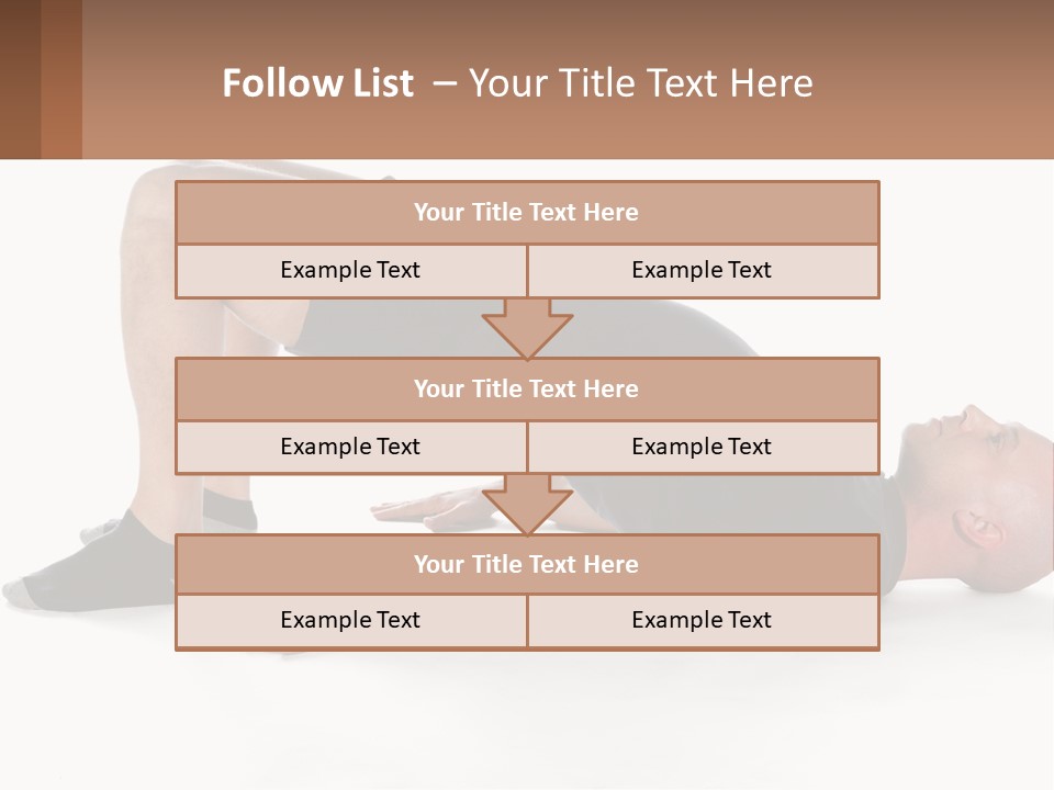 A Man In Black Shirt Doing A Yoga Pose PowerPoint Template