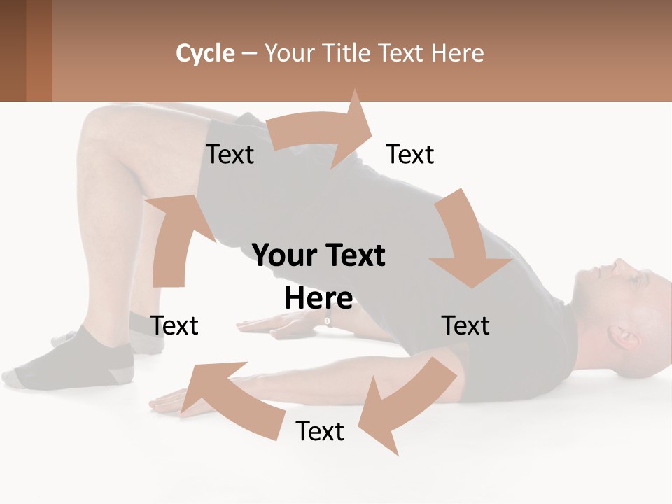 A Man In Black Shirt Doing A Yoga Pose PowerPoint Template