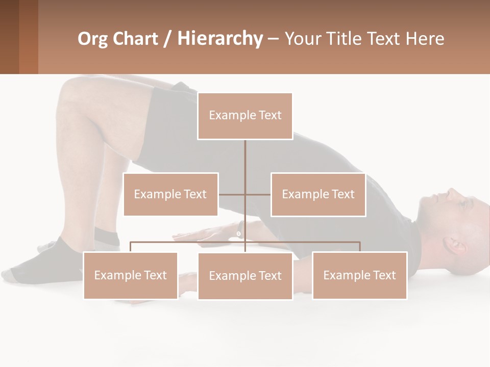 A Man In Black Shirt Doing A Yoga Pose PowerPoint Template