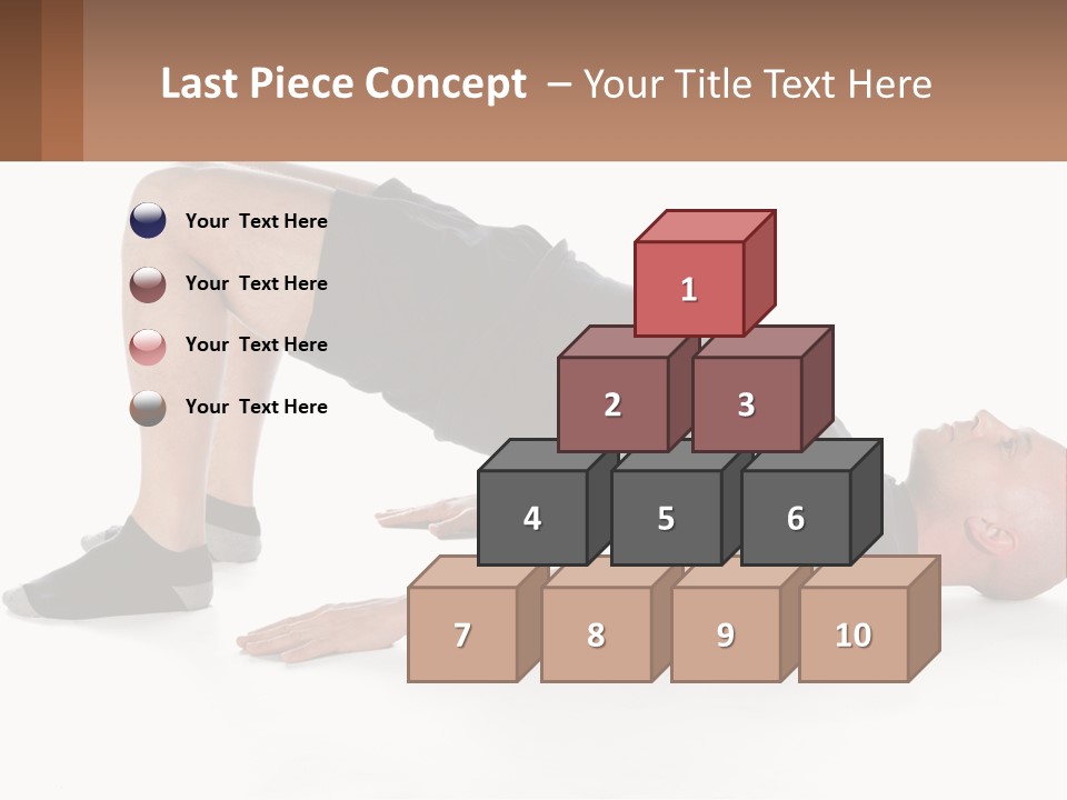 A Man In Black Shirt Doing A Yoga Pose PowerPoint Template