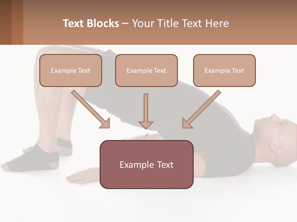 A Man In Black Shirt Doing A Yoga Pose PowerPoint Template