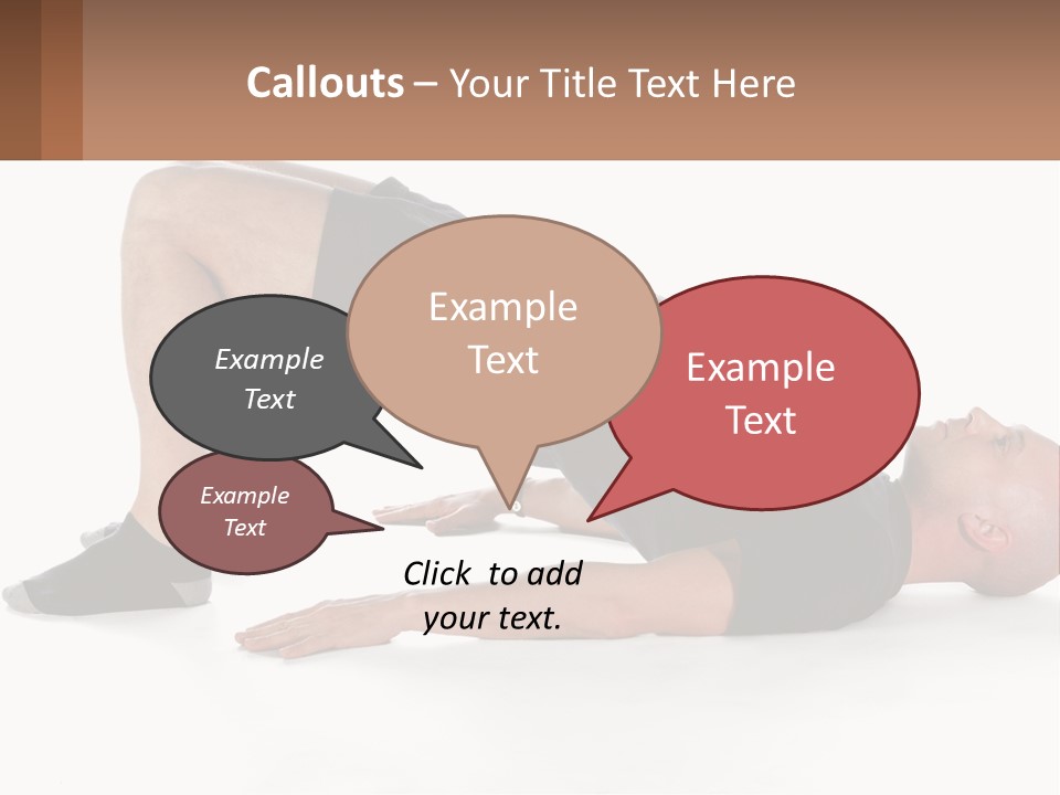 A Man In Black Shirt Doing A Yoga Pose PowerPoint Template