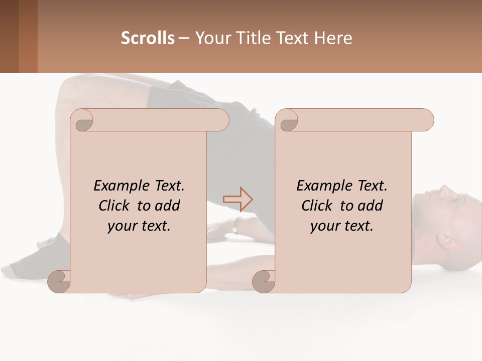 A Man In Black Shirt Doing A Yoga Pose PowerPoint Template