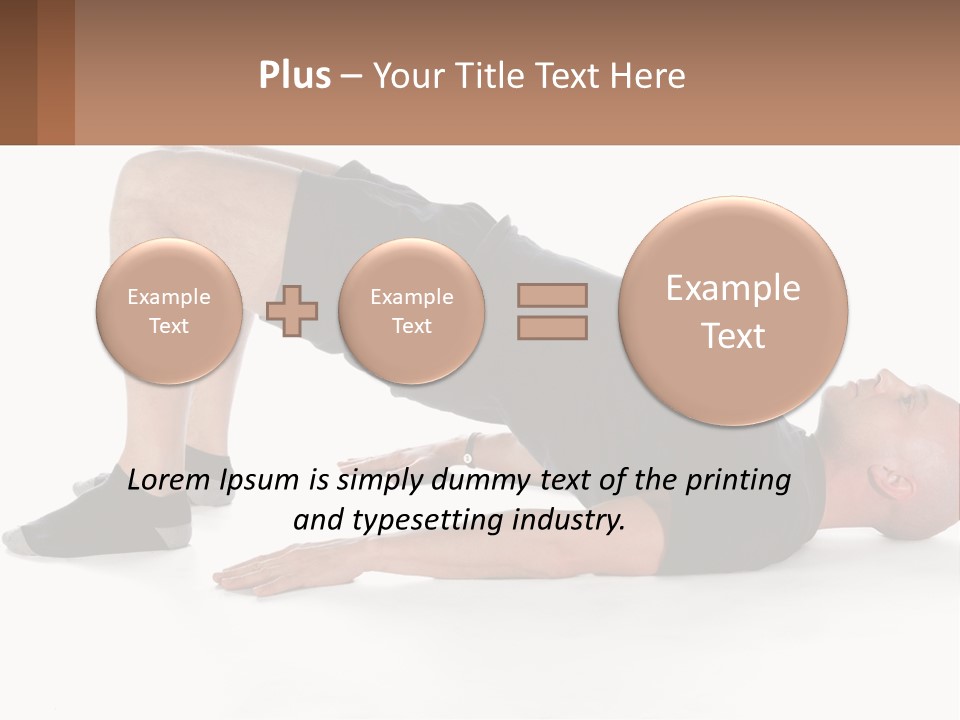 A Man In Black Shirt Doing A Yoga Pose PowerPoint Template