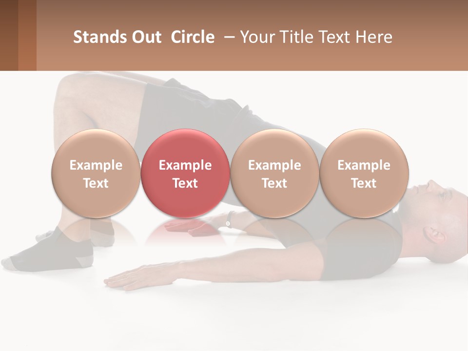 A Man In Black Shirt Doing A Yoga Pose PowerPoint Template