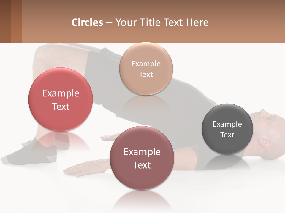 A Man In Black Shirt Doing A Yoga Pose PowerPoint Template