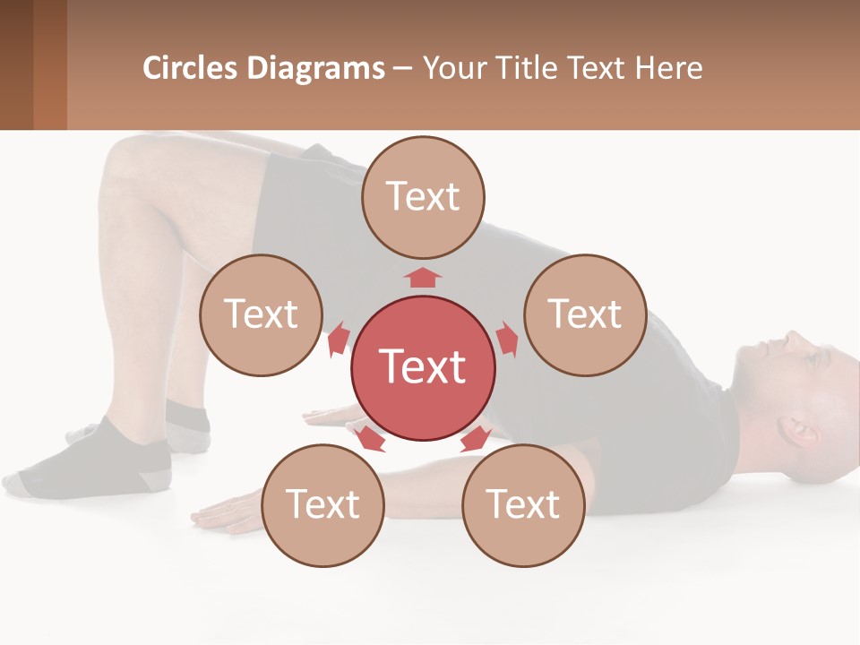 A Man In Black Shirt Doing A Yoga Pose PowerPoint Template