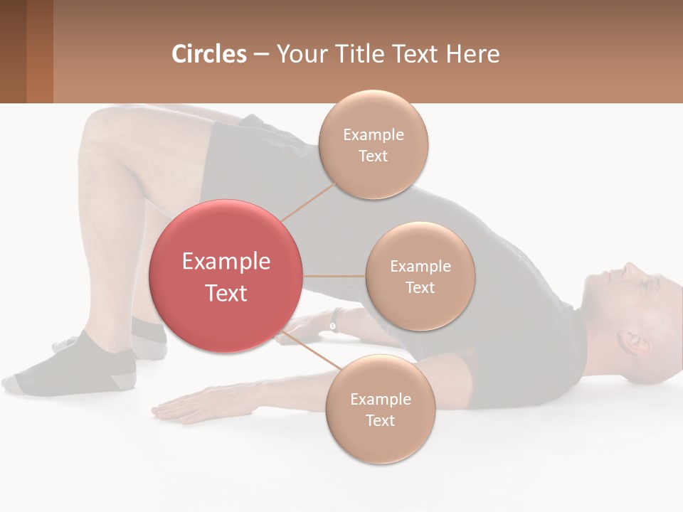 A Man In Black Shirt Doing A Yoga Pose PowerPoint Template