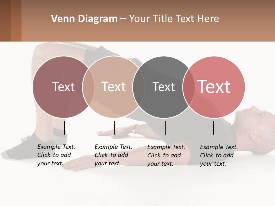 A Man In Black Shirt Doing A Yoga Pose PowerPoint Template