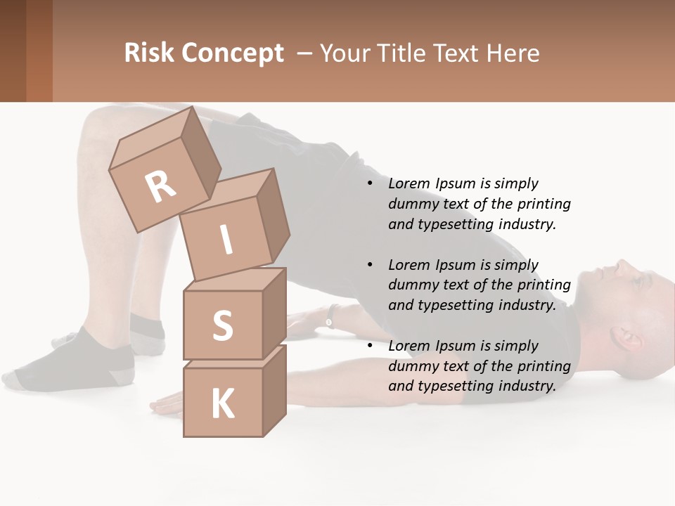 A Man In Black Shirt Doing A Yoga Pose PowerPoint Template