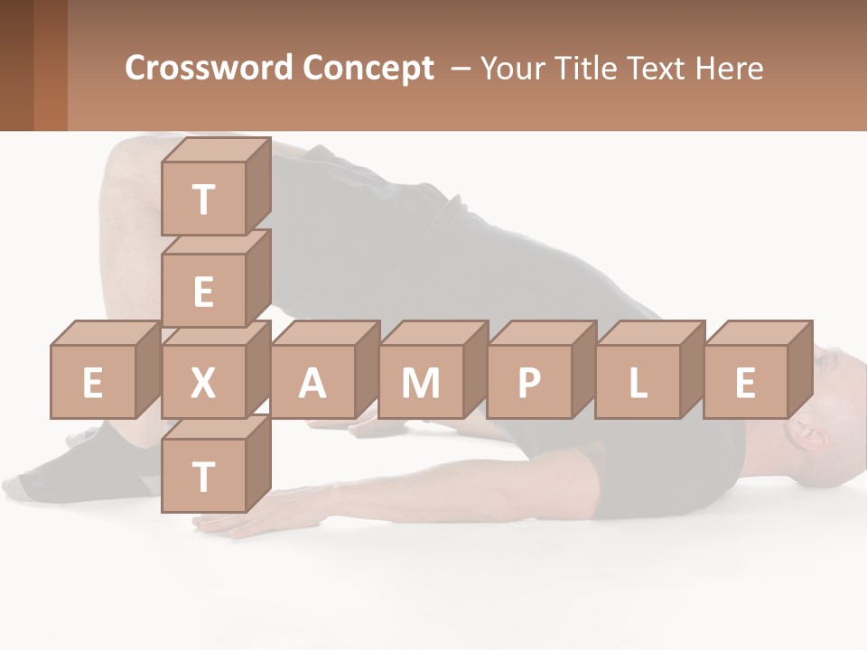 A Man In Black Shirt Doing A Yoga Pose PowerPoint Template