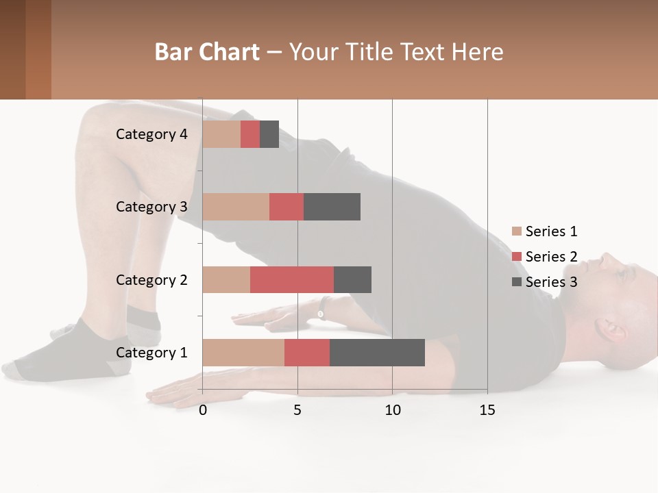 A Man In Black Shirt Doing A Yoga Pose PowerPoint Template