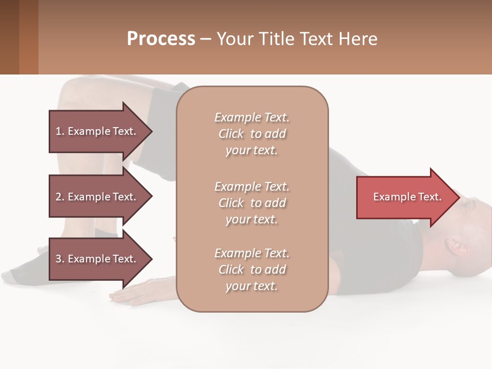 A Man In Black Shirt Doing A Yoga Pose PowerPoint Template