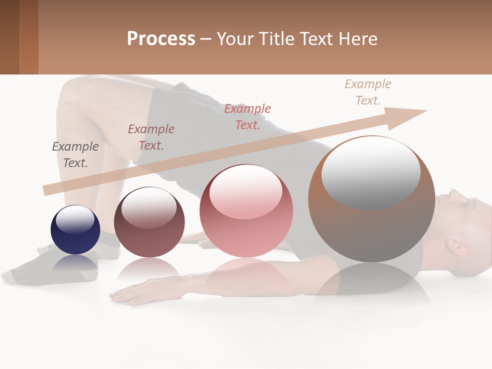 A Man In Black Shirt Doing A Yoga Pose PowerPoint Template