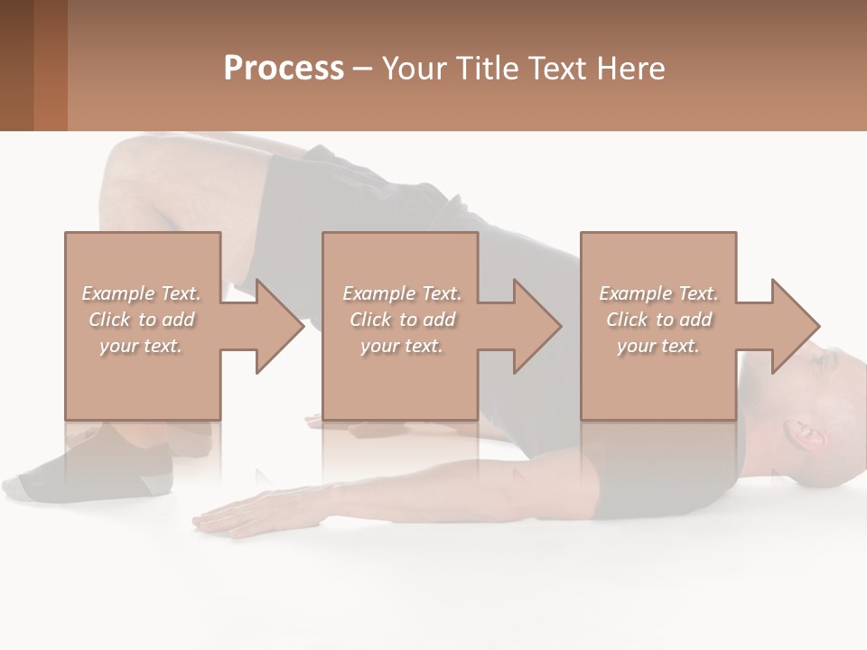 A Man In Black Shirt Doing A Yoga Pose PowerPoint Template