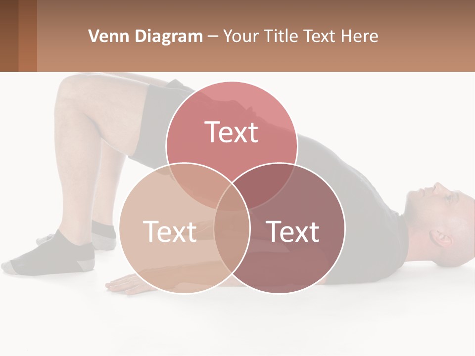 A Man In Black Shirt Doing A Yoga Pose PowerPoint Template