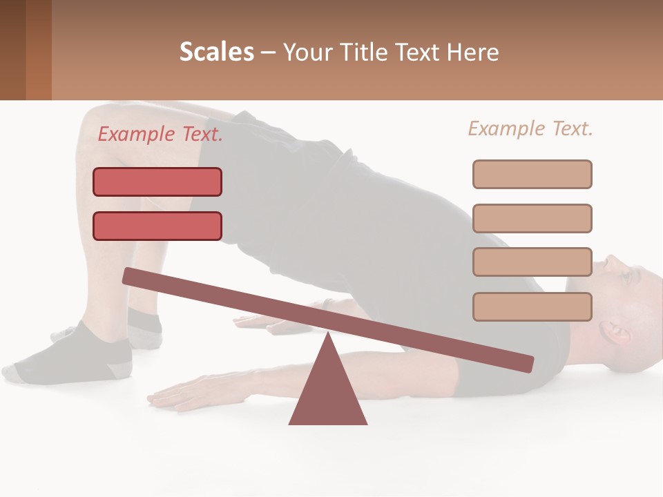 A Man In Black Shirt Doing A Yoga Pose PowerPoint Template