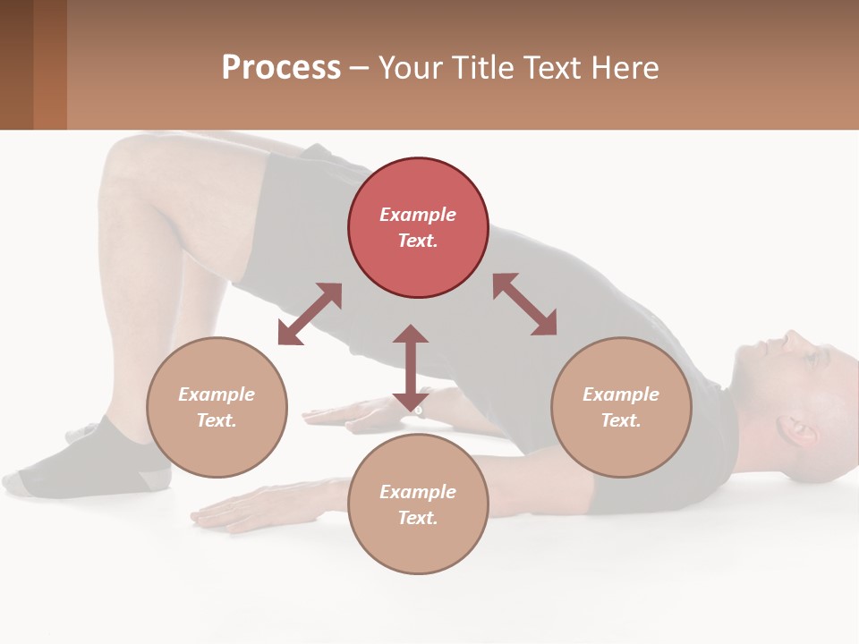 A Man In Black Shirt Doing A Yoga Pose PowerPoint Template