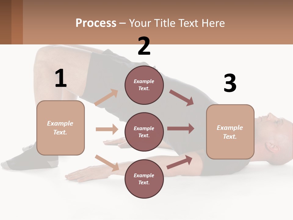 A Man In Black Shirt Doing A Yoga Pose PowerPoint Template