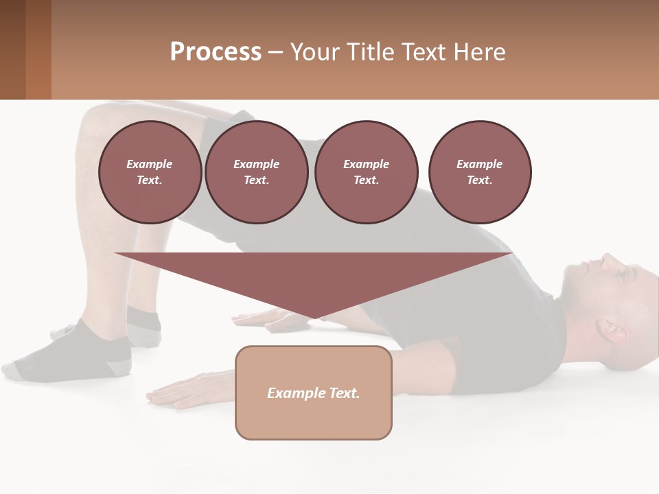 A Man In Black Shirt Doing A Yoga Pose PowerPoint Template